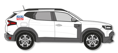 LIQUI MOLY - Fahrzeugbeklebung für weiße Fahrzeuge