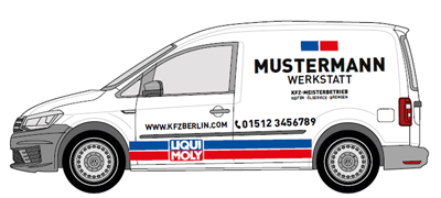 LIQUI MOLY - Fahrzeugbeklebung für farbige Fahrzeuge